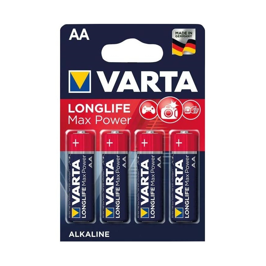 Varta 4706101404 - 4 ks Alkalická baterie LONGLIFE AA 1,5V