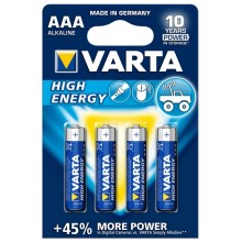 Varta 4903 - 4 ks Alkalická baterie HIGH ENERGY AAA 1,5V