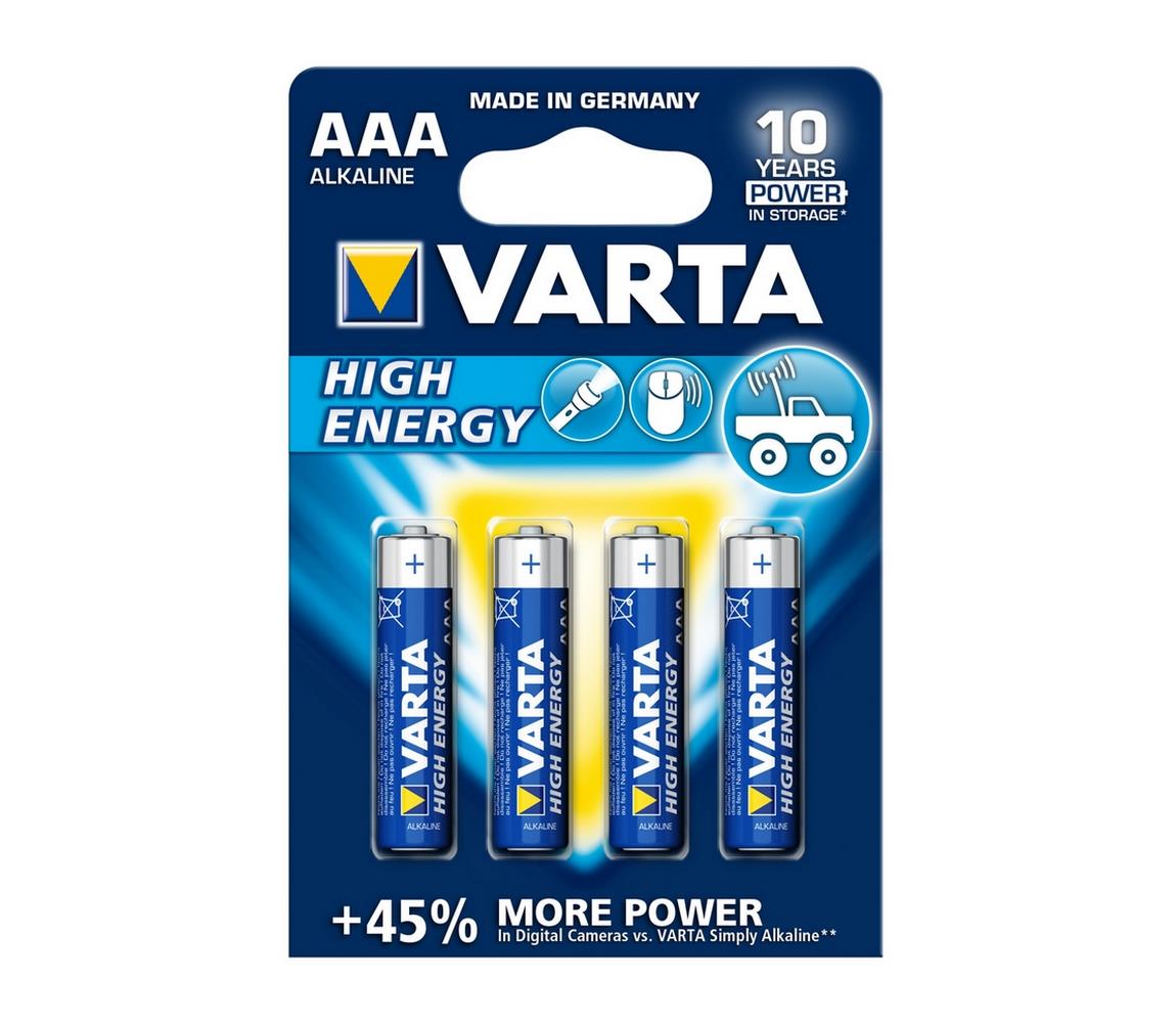 VARTA Varta 4903 - 4 ks Alkalická baterie HIGH ENERGY AAA 1,5V VA0001