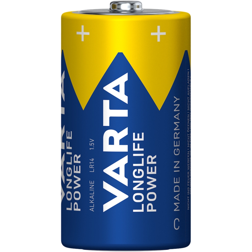 Varta 4914121422 - 2 ks Alkalické baterie LONGLIFE POWER LR14/C 1,5V