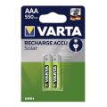 Varta 56733 - 2 ks Nabíjecí baterie SOLAR ACCU AAA NiMH/550mAh/1,2V