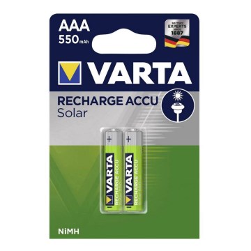 Varta 56733 - 2 ks Nabíjecí baterie SOLAR ACCU AAA NiMH/550mAh/1,2V