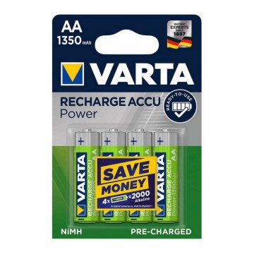 Varta 56746101404 - 4 ks Nabíjecí baterie RECHARGE AA 1,2V/1350 mAh