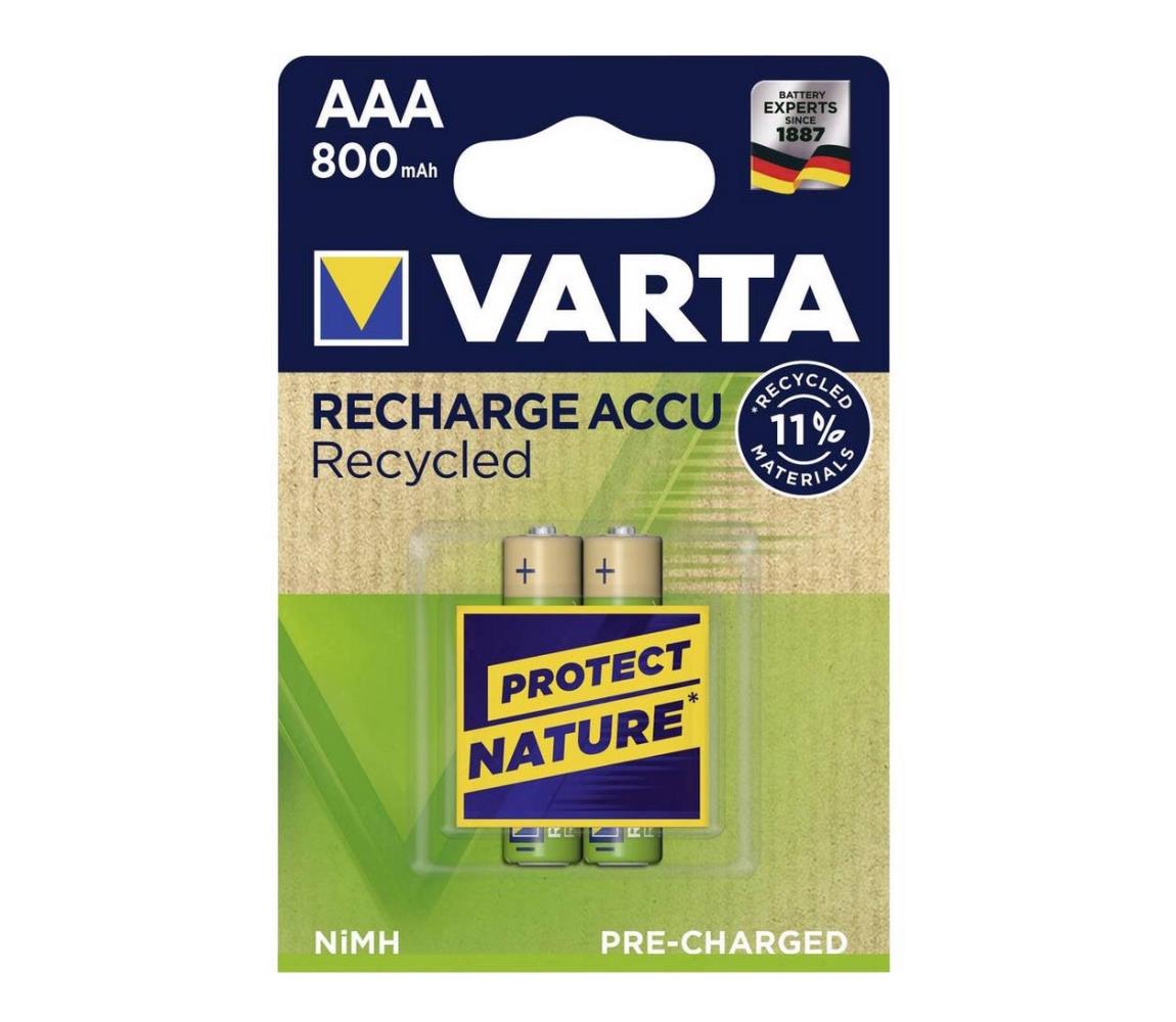 Varta Varta 5681 - 2 ks Nabíjecí baterie ACCU RECYCLED AAA Ni-MH/800mAh/1,2V VA0102