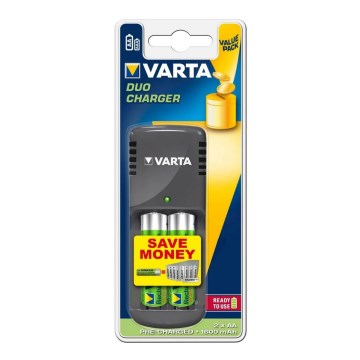 Varta 57616 - Nabíječka baterií DUO 2xAA/AAA 1600mAh 230V