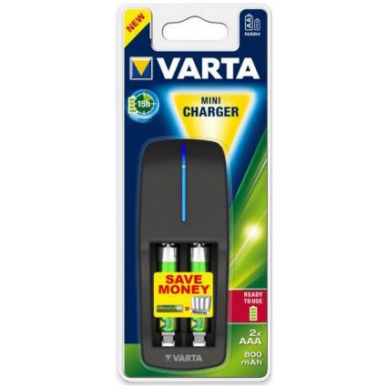 Varta 57646 - Nabíječka baterií MINI 2xAA/AAA 800mAh 230V