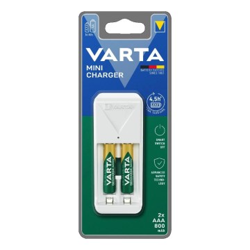 Varta 57656201421 - Nabíječka baterií 2xAA/AAA 800 mAh 230V