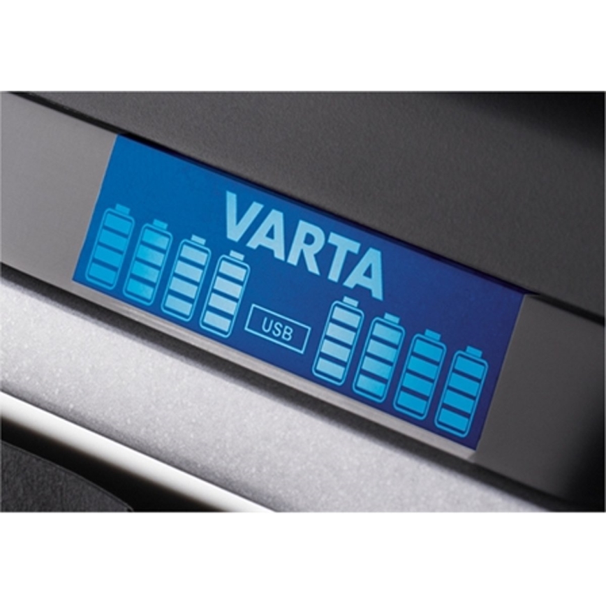 VARTA 57671 - LCD Multi nabíječka 8xAA/AAA a USB nabíjení 4h