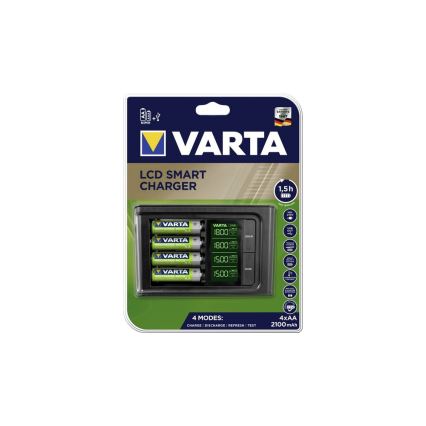 VARTA 57674 - LCD Smart nabíječka 4xAA/AAA nabíjení 1,5h