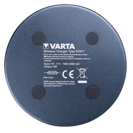 VARTA 57911 - Bezdrátová nabíječka doba nabíjení 3h