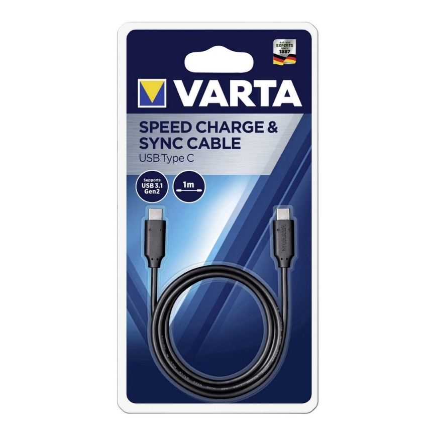 Varta 57947101401 - USB Kabel SPEED CHARGE USB C 1 m