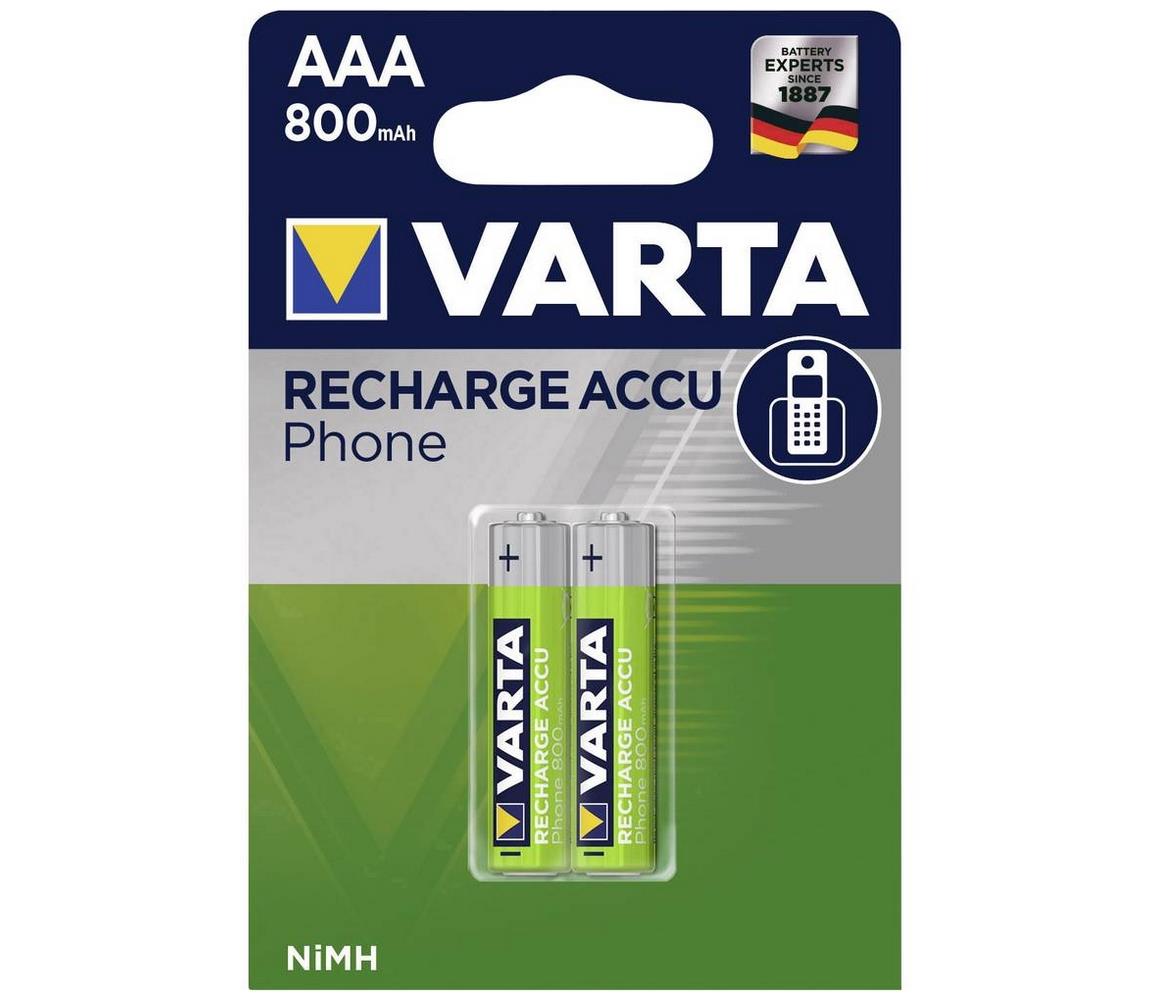 VARTA Varta 58398 - 2 ks Nabíjecí baterie PHONE ACCU AAA NiMH/800mAh/1,2V 