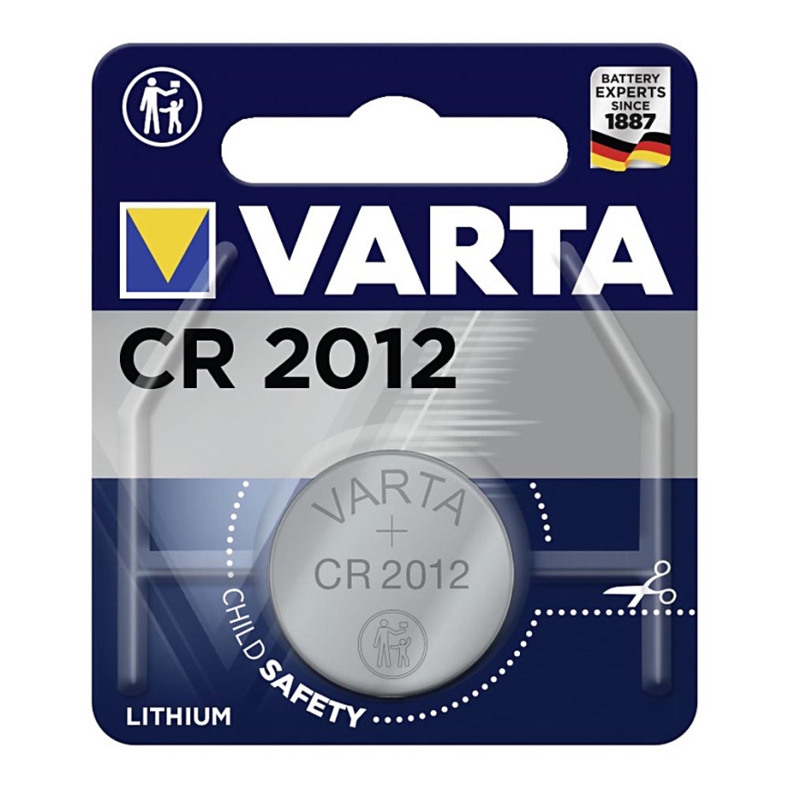 Varta 6012101401 - 1 ks Lithiová baterie knoflíková ELECTRONICS CR2012 3V