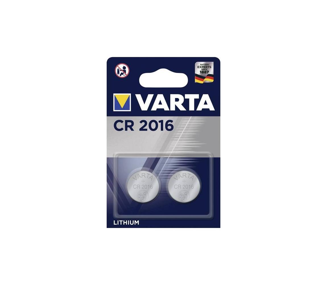 VARTA Varta 6016101402 - 2 ks Lithiová baterie knoflíková ELECTRONICS CR2016 3V VA0200