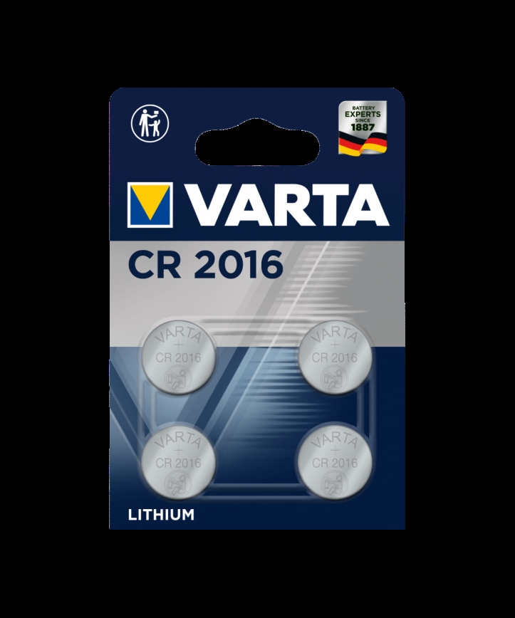 Varta 6016101404 - 4 ks Lithiová baterie knoflíková ELECTRONICS CR2016 3V