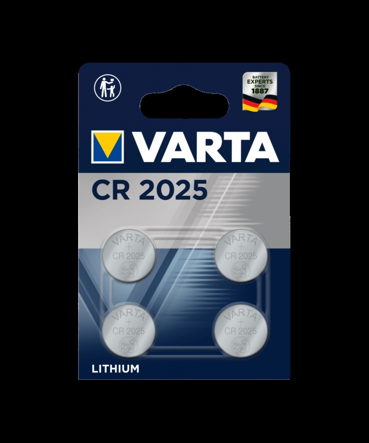 Varta 6025101404 - 4 ks Lithiová baterie knoflíková ELECTRONICS CR2025 3V