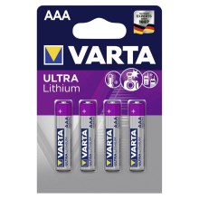 Varta 6103301404 - 4 ks Lithiová baterie ULTRA AAA 1,5V