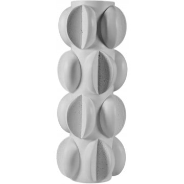 Váza 37x19 cm pryskyřice/matná bílá