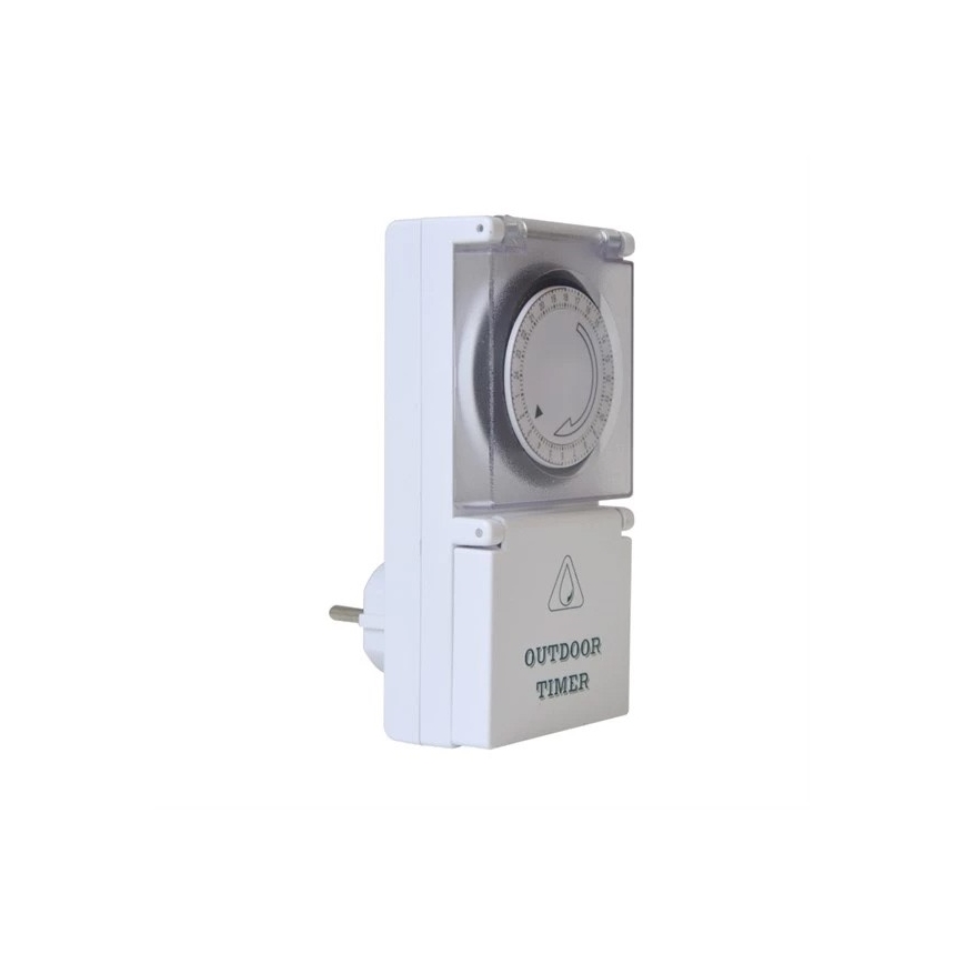 Venkovní časový spínač mechanický denní 16A/230V IP44