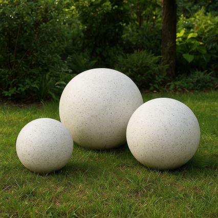 Venkovní dekorační svítidlo LUMISTONE 1xE27/15W/230V IP65 pr. 25 cm