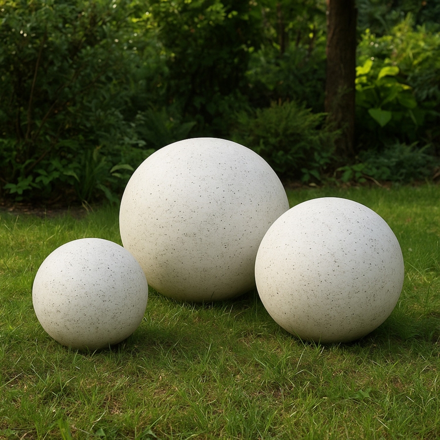 Venkovní dekorační svítidlo LUMISTONE 1xE27/15W/230V IP65 pr. 25 cm