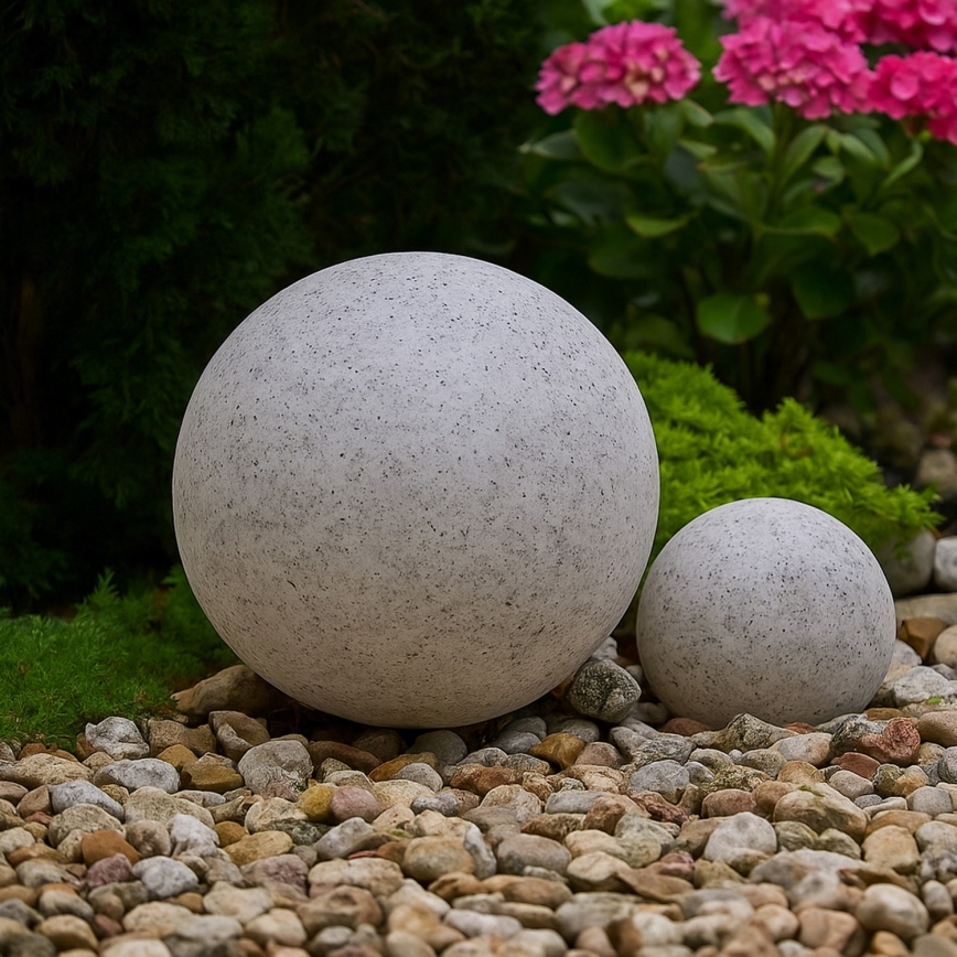 Venkovní dekorační svítidlo LUMISTONE 1xE27/15W/230V IP65 pr. 25 cm