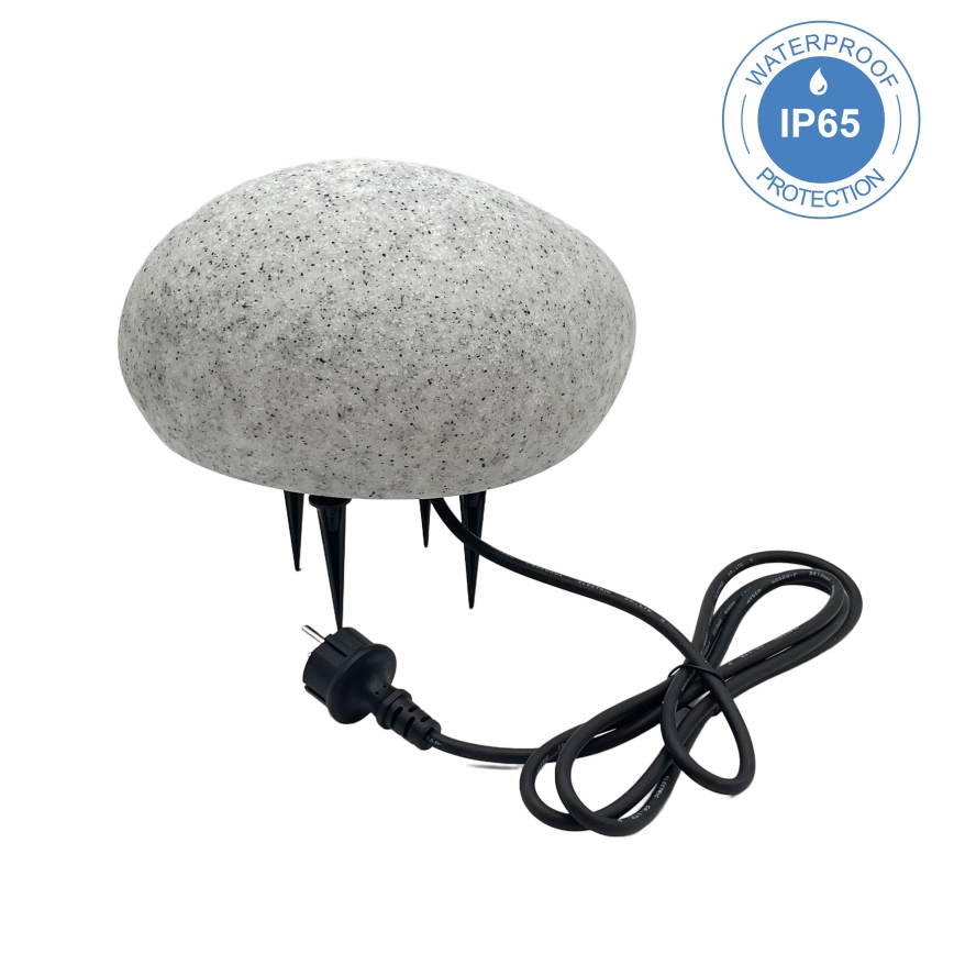 Venkovní dekorační svítidlo LUMISTONE 1xE27/15W/230V IP65 pr. 26,5 cm