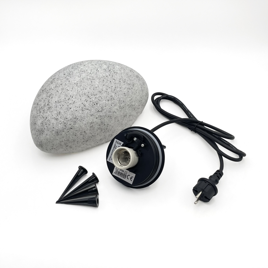 Venkovní dekorační svítidlo LUMISTONE 1xE27/15W/230V IP65 pr. 26,5 cm