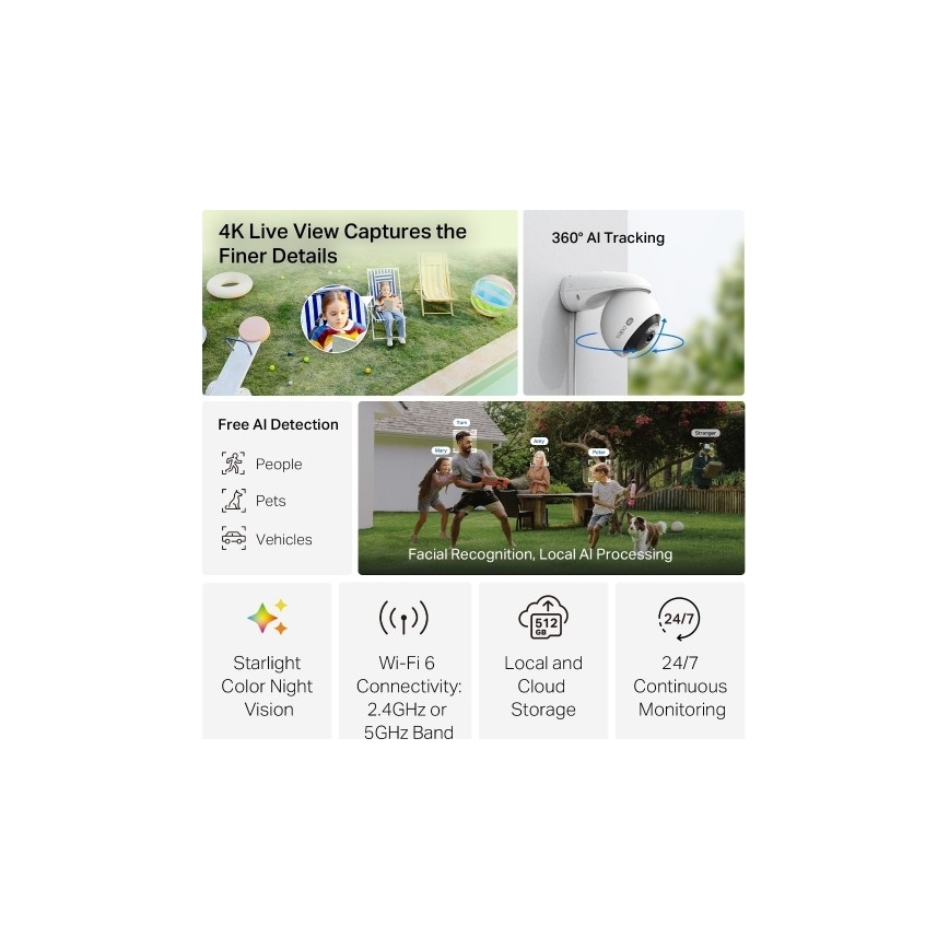 Venkovní kamera IP66 Wi-Fi