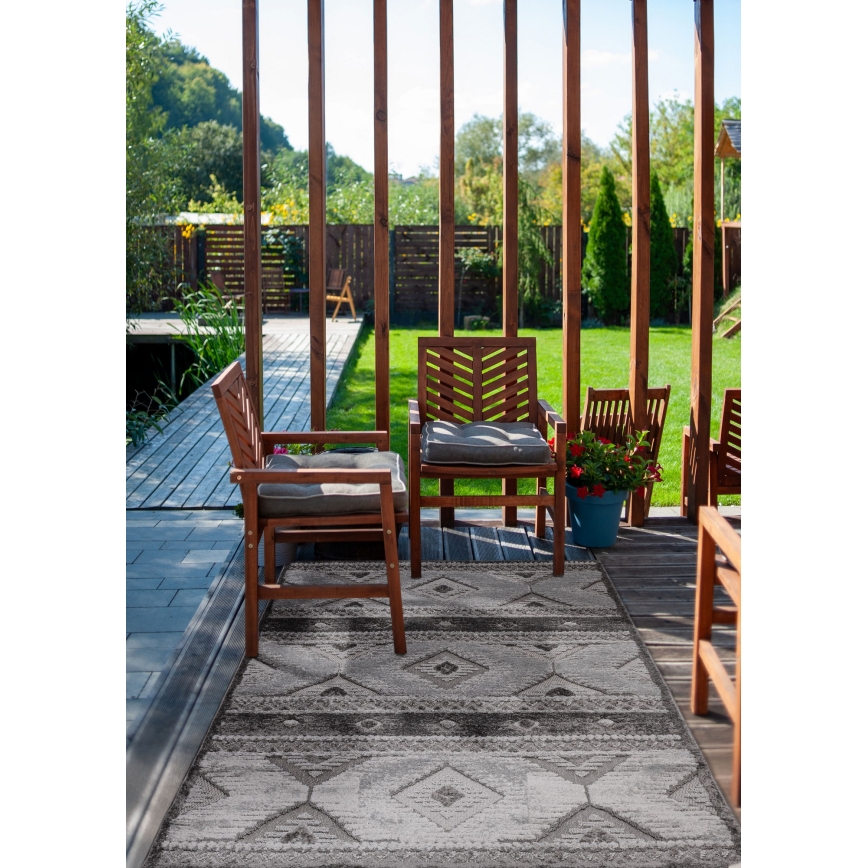 Venkovní koberec CHIARA 80x150 cm šedá