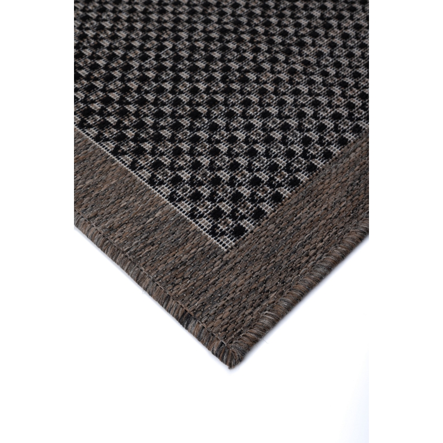 Venkovní koberec EXPRESS NEW OUTDOOR 160x220 cm antracit/hnědá