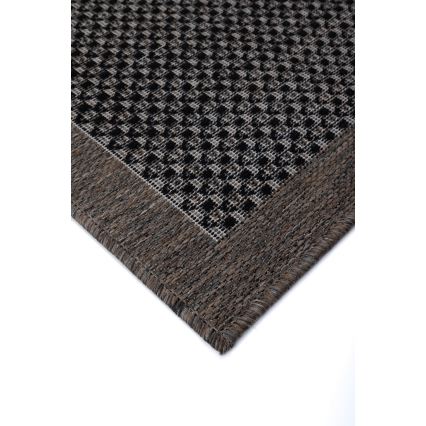 Venkovní koberec EXPRESS NEW OUTDOOR 80x150 cm antracit/hnědá