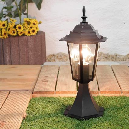 Venkovní lampa 1xE27/20W/230V IP43 42,5 cm černá