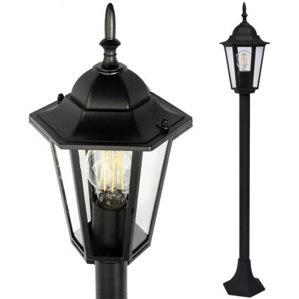 Venkovní lampa 1xE27/20W/230V IP43 96,5 cm černá