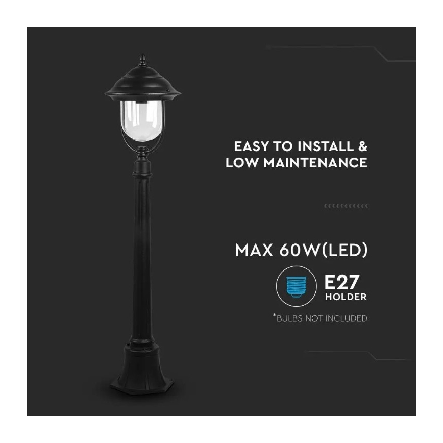 Venkovní lampa 1xE27/60W/230V 111 cm IP44
