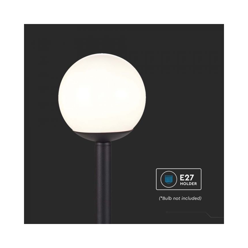 Venkovní lampa 1xE27/60W/230V IP44 97 cm černá