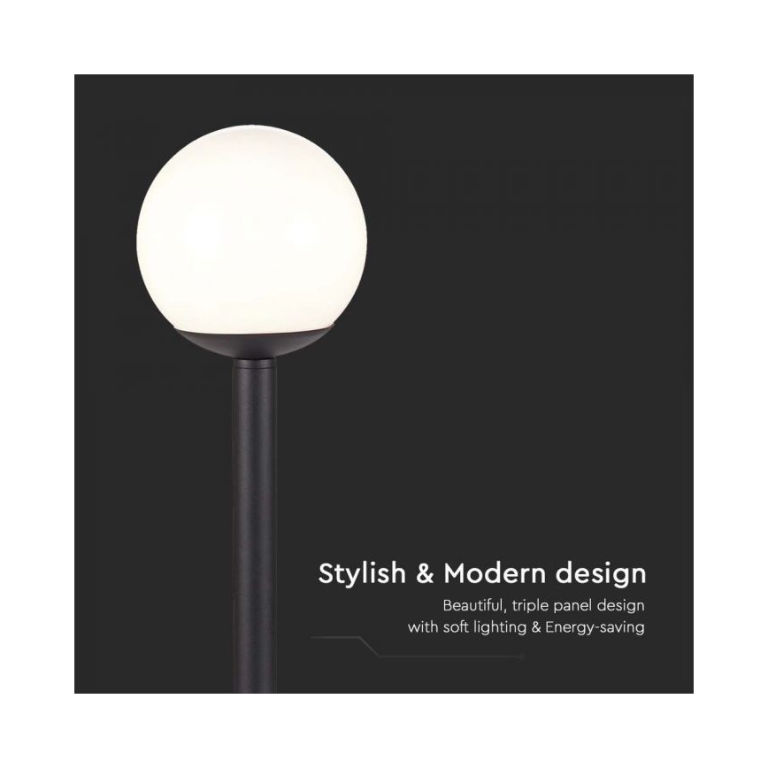 Venkovní lampa 1xE27/60W/230V IP44 97 cm černá