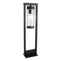 Venkovní lampa 1xE27/60W/230V IP44 černá/kouřová hnědá
