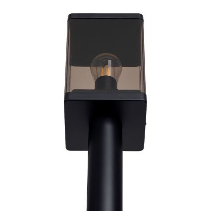 Venkovní lampa 1xE27/60W/230V IP44 černá/kouřová hnědá