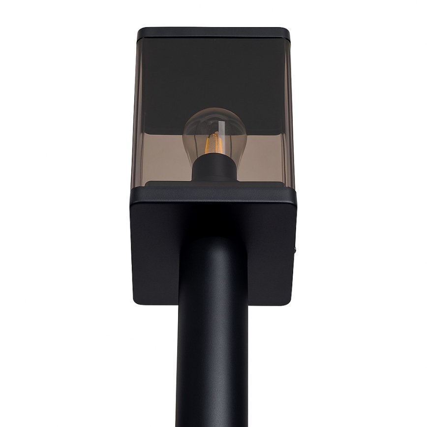 Venkovní lampa 1xE27/60W/230V IP44 černá/kouřová hnědá