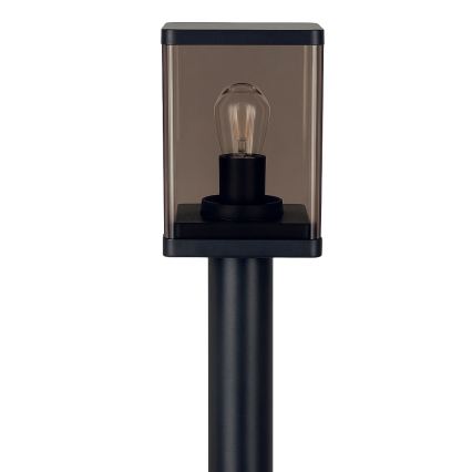 Venkovní lampa 1xE27/60W/230V IP44 černá/kouřová hnědá