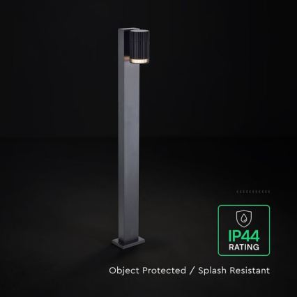 Venkovní lampa 1xGU10/10W/230V IP44 80 cm černá