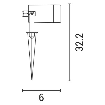 Venkovní lampa 1xGU10/5W/230V IP65 bílá