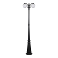 Venkovní lampa 2xE27/60W/230V IP44 199 cm černá