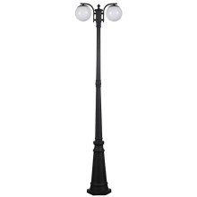 Venkovní lampa 2xE27/60W/230V IP44 199 cm černá