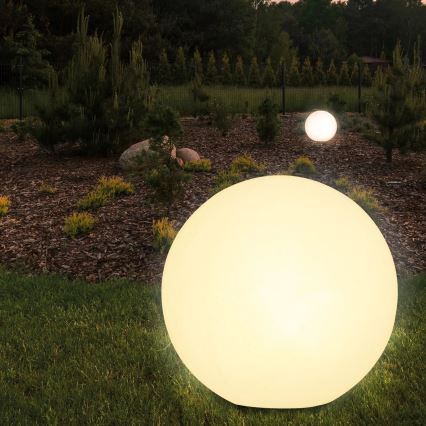 Venkovní lampa ARGENTO 1xE27/15W/230V pr. 30 cm IP65 bílá