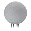 Venkovní lampa ARGENTO 1xE27/15W/230V pr. 30 cm IP65 šedá