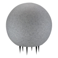 Venkovní lampa ARGENTO 1xE27/15W/230V pr. 40 cm IP65 šedá