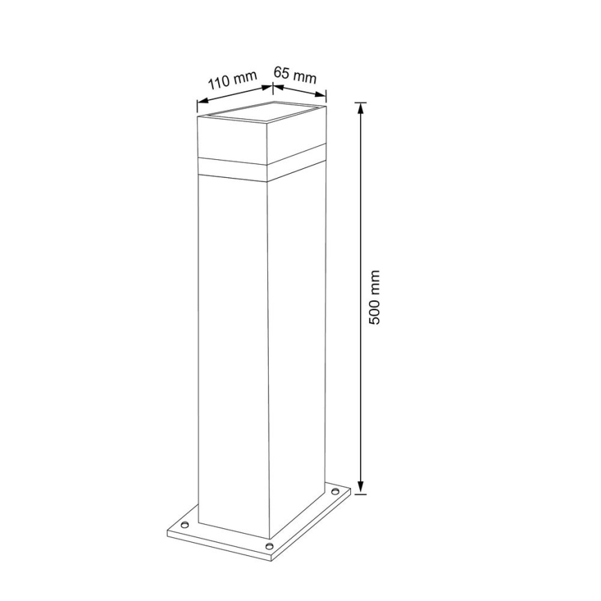 Venkovní lampa GILBERT 1xGU10/10W/230V IP44 50 cm