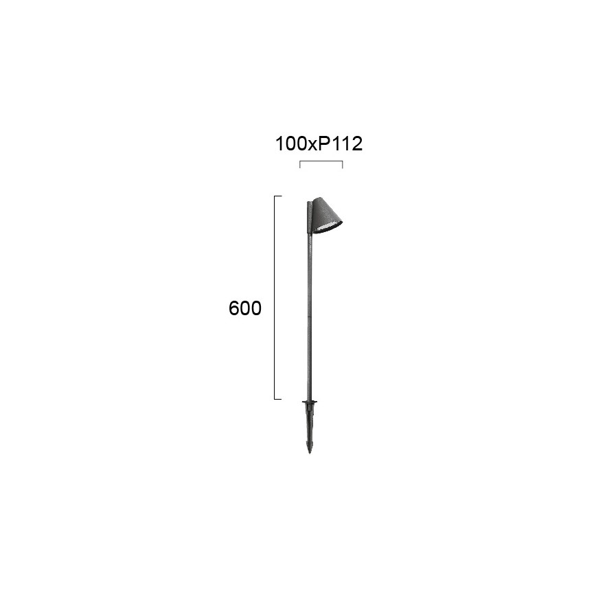 Venkovní lampa GILBERT 1xGU10/20W/230V IP65 antracit